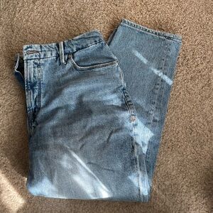 Good American Blue Boyfriend Jeans